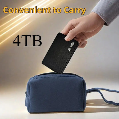 4TB Portable External Hard Drive Compact Lightweight with Large Storage Capacity Supports USB 3.0 Interface for Laptops PS4 & More Devices