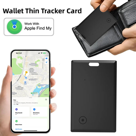 2026 Apple Mfi Certified Bluetooth Tracker Smart Card with Keyhole, Ios-Only Find My Iphone GPS Tracker for Wallet, Keys, Bags, 5-10 Years Long-Lasting Battery, Item Locator #Mothersdaygift #Giftsforher