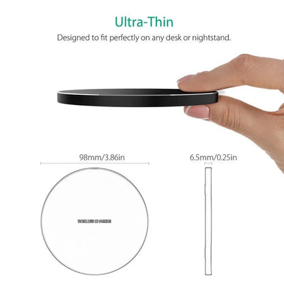 Wireless Charger 15W Fast Charge Aluminum Wireless Charging Pad Compatible with Iphone 16 15 14 13 12 11/XS/XR/8, Samsung Galaxy S25/S24/S23 S22/S21, Note 20/10