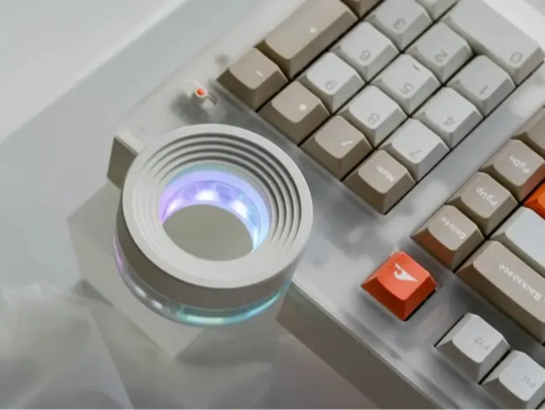 The ATM 98 Features an Ultra-Quiet Creamy Typing Experience, a Star Ring Knob, and Tri-Mode Wireless Connectivity.