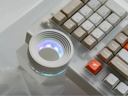 The ATM 98 Features an Ultra-Quiet Creamy Typing Experience, a Star Ring Knob, and Tri-Mode Wireless Connectivity.
